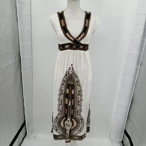 Women's Sapagee Strapless Summer Dress Size, Made in India Size s